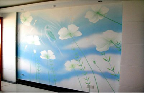 太白画墙绘怎么画好白云的蓬松感？