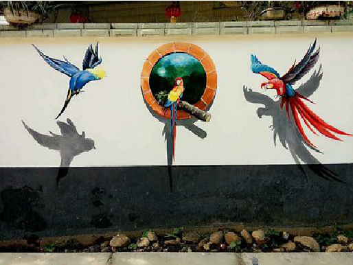 太白视觉错位-3D墙绘设计