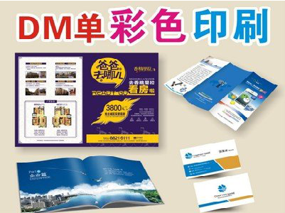 太白单页印刷，色彩搭配简单。