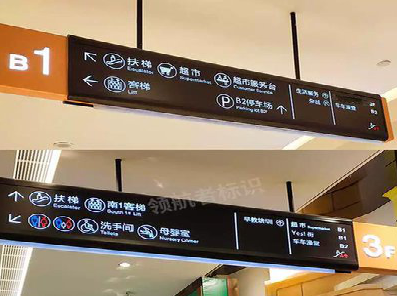 太白如何通过商场标识牌引导客流分布？